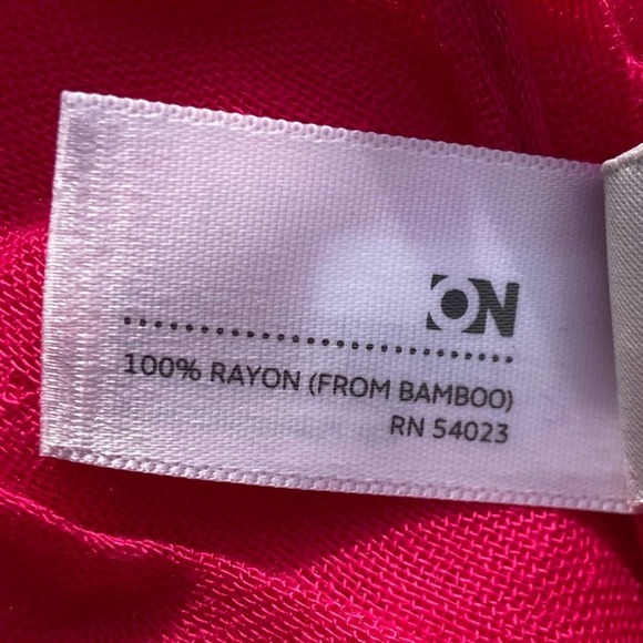 Old Navy Pink Lightweight Tassel Scarf Wrap - Picture 4 of 5